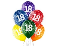 Balloons Belbal 12", D11, 18th birthday, 6pcs